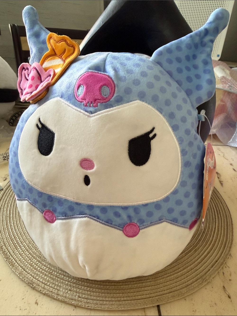 Sanrio Kuromi x Squishmallows Halloween Candy lavender polka dot 10" Plush